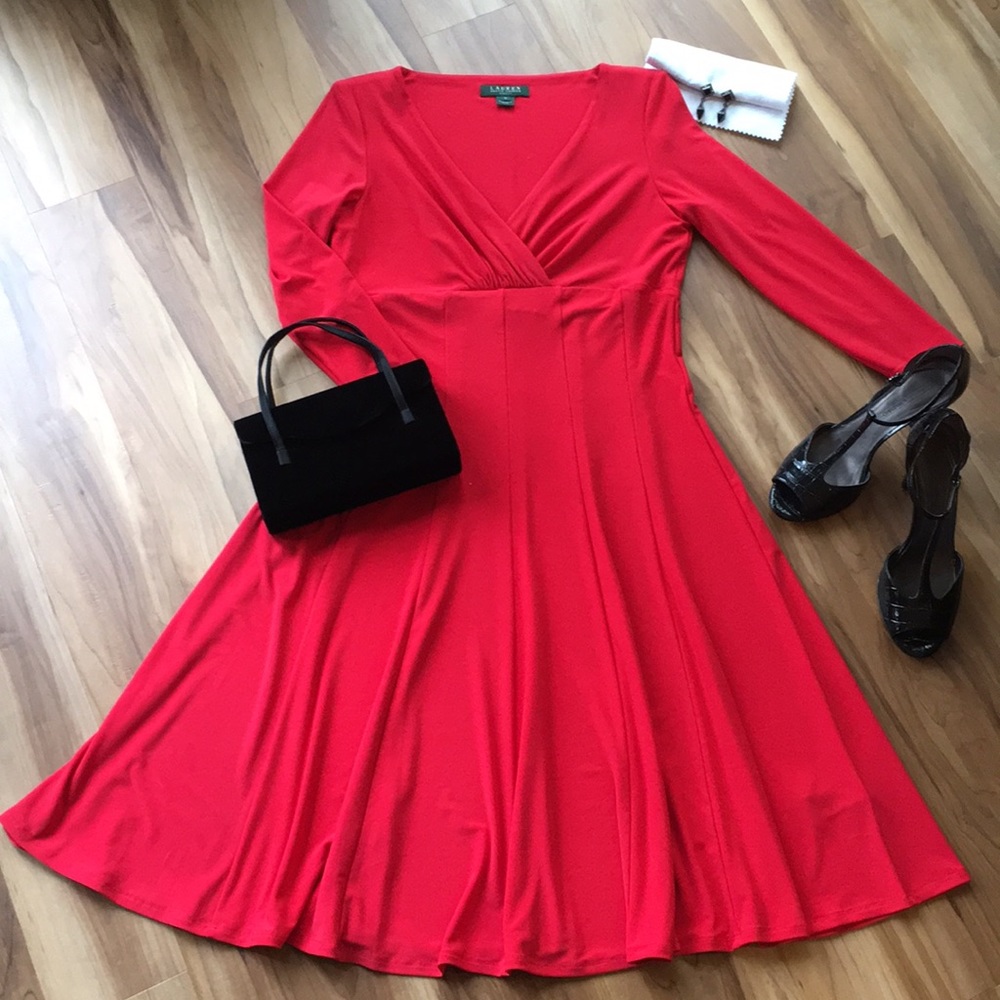 Lauren RL red dress